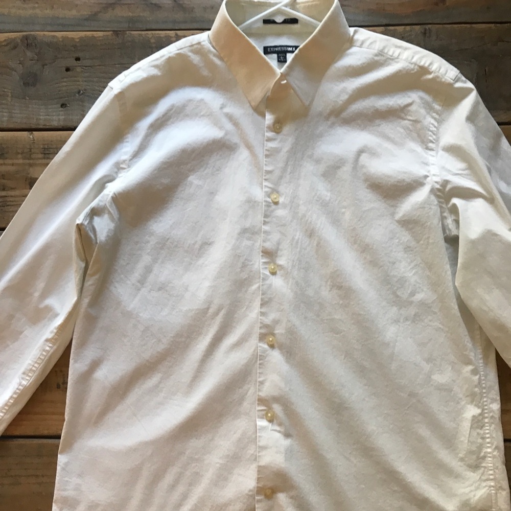 Express White Button Up
